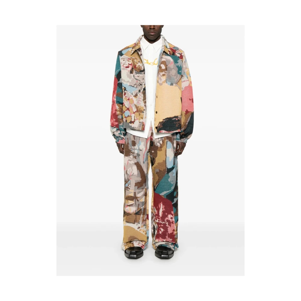 KidSuper Studios Pastelblauwe kinderbroek met plooi Multicolor Heren