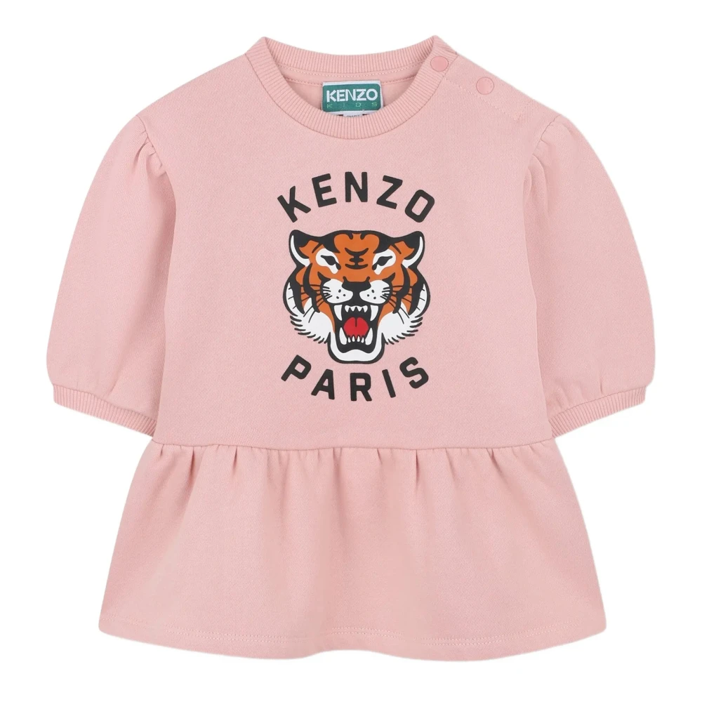 Kenzo Girls Pink Tiger Head Dress For Kids - Dresses - 9 M - Kids