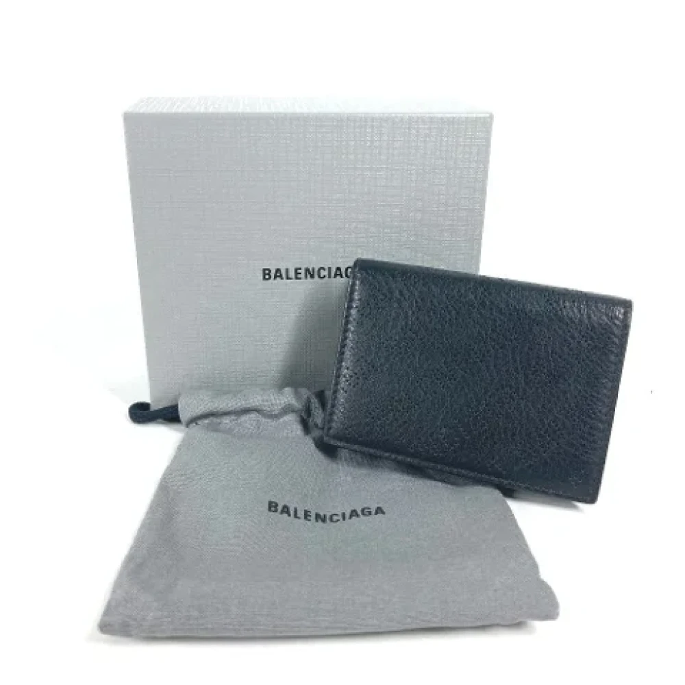 Balenciaga Vintage Pre-owned Leather wallets Black Dames