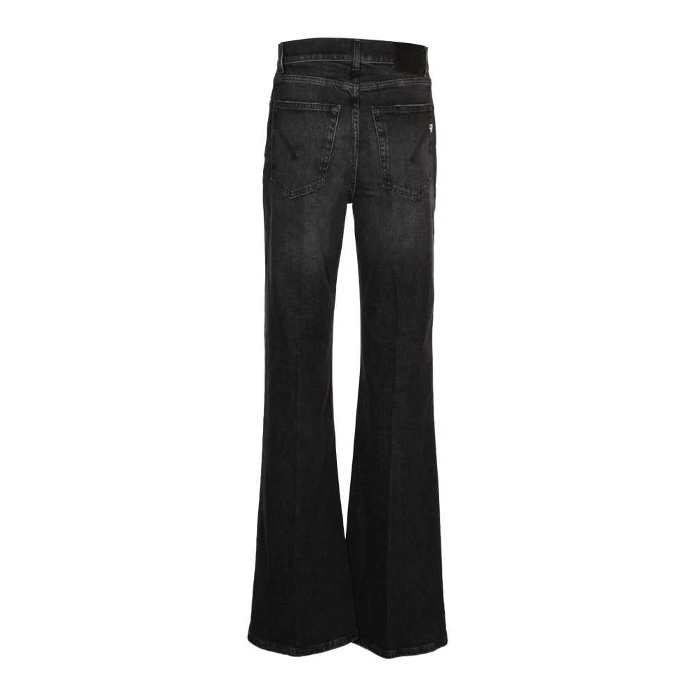 Dondup Zwarte Jeans met Amber Bot Gioie Black Dames