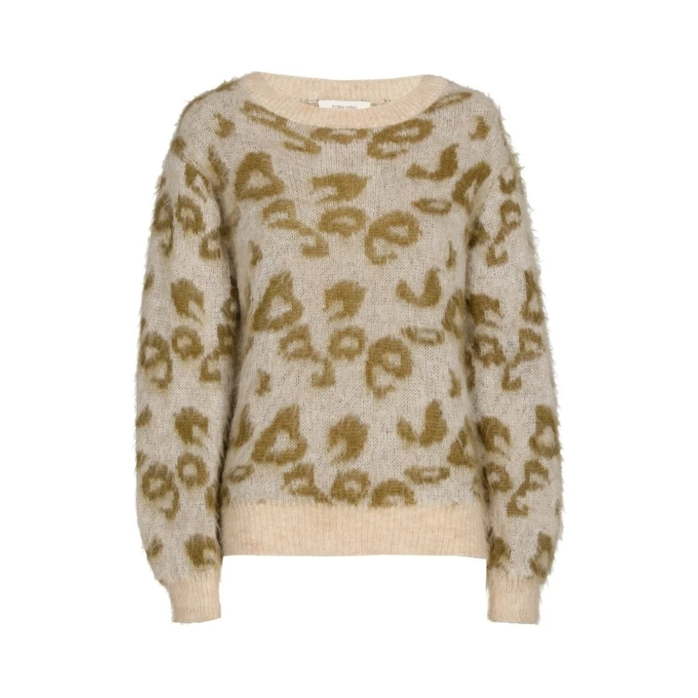 Marie Méro Dierenprint Trui Beige Dames