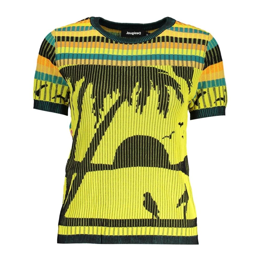 Desigual Women's Contrasting Detail Short-Sleeved Shirt