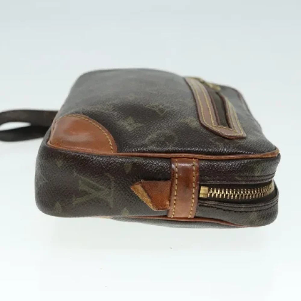 Louis Vuitton Vintage Pre-owned Canvas clutches Brown Dames