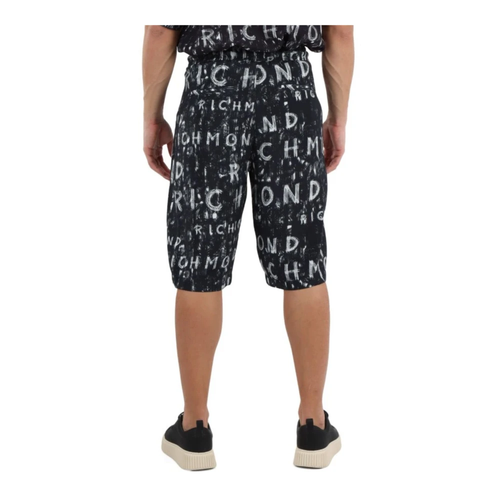 John Richmond Heren Viloti Bermuda Shorts Black Heren