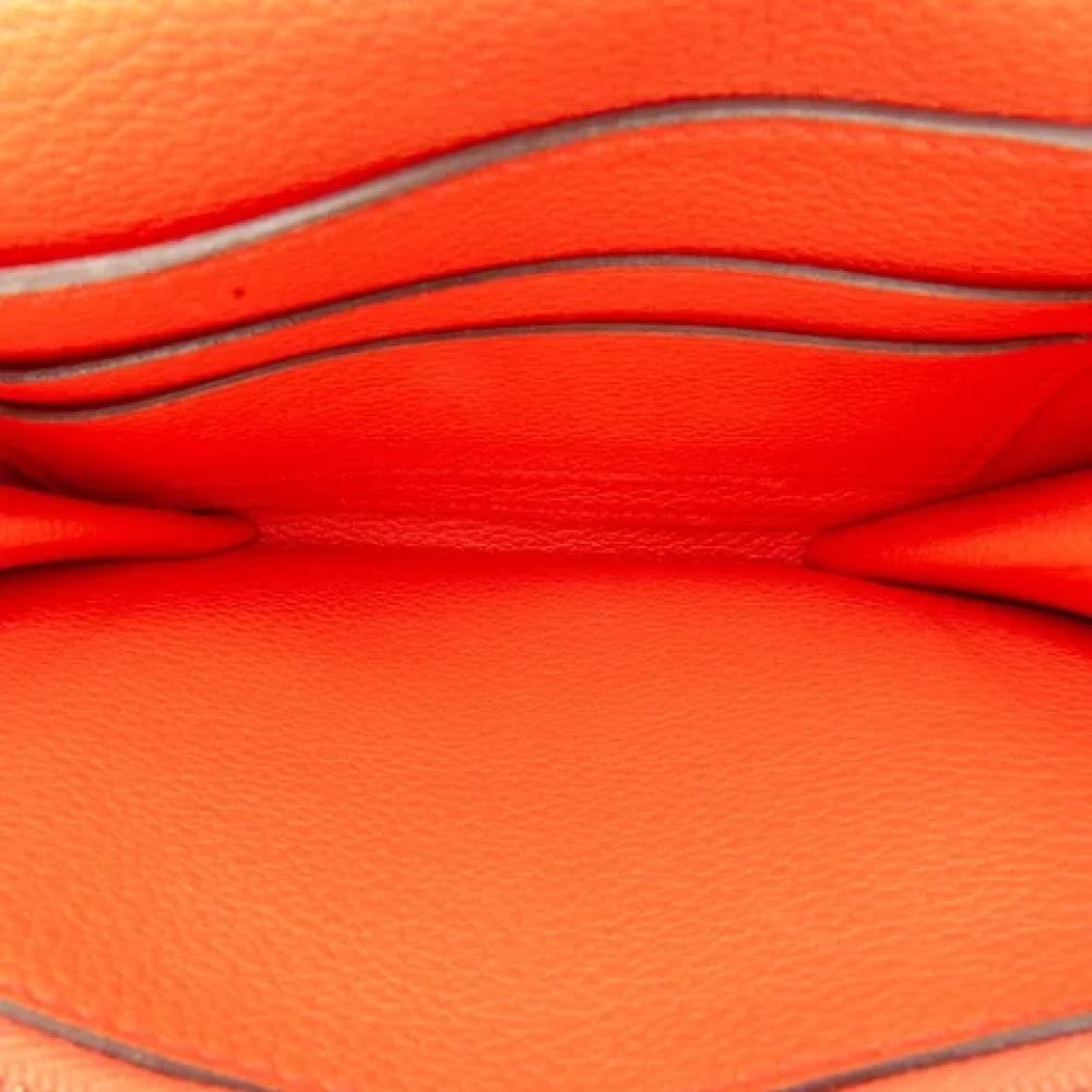 Hermès Vintage Pre-owned Leather handbags Orange Dames