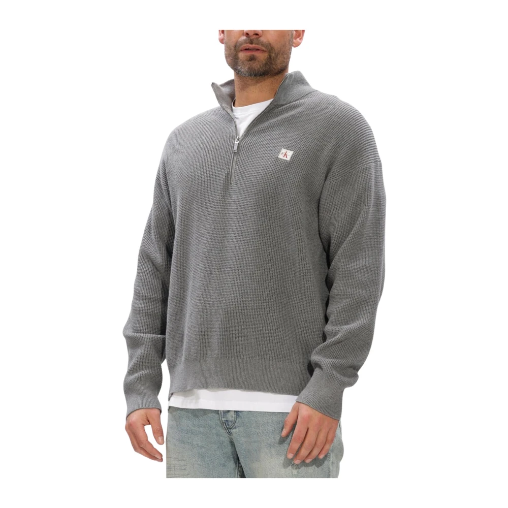 Calvin Klein Herren Grau Strickwaren, Xlgröße: