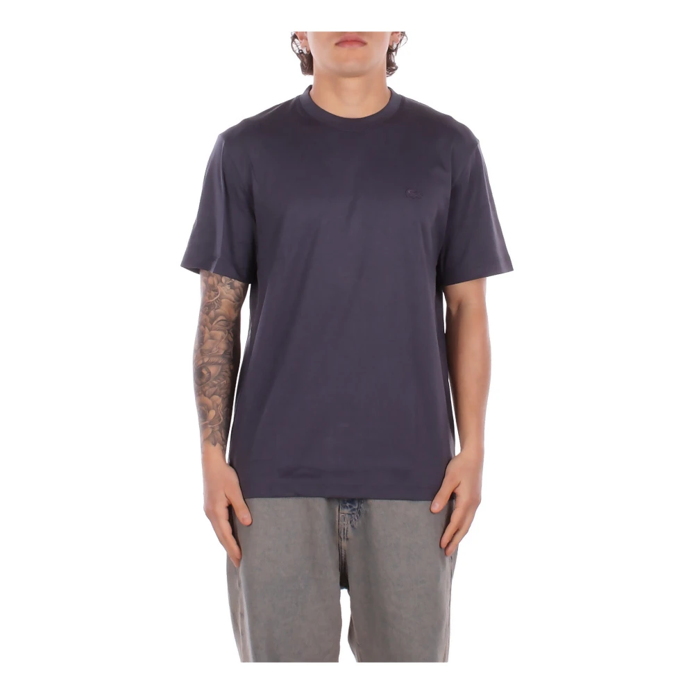 Lacoste Men's Gray T-Shirts And Polos - T-Shirts - S - Tops