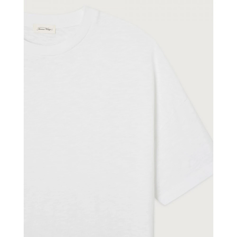 American vintage Bysapick Oversized Katoenen T-Shirt Wit White Heren
