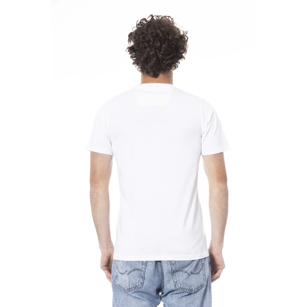 Cavalli Class Logo Print Korte Mouw T-shirt White Heren