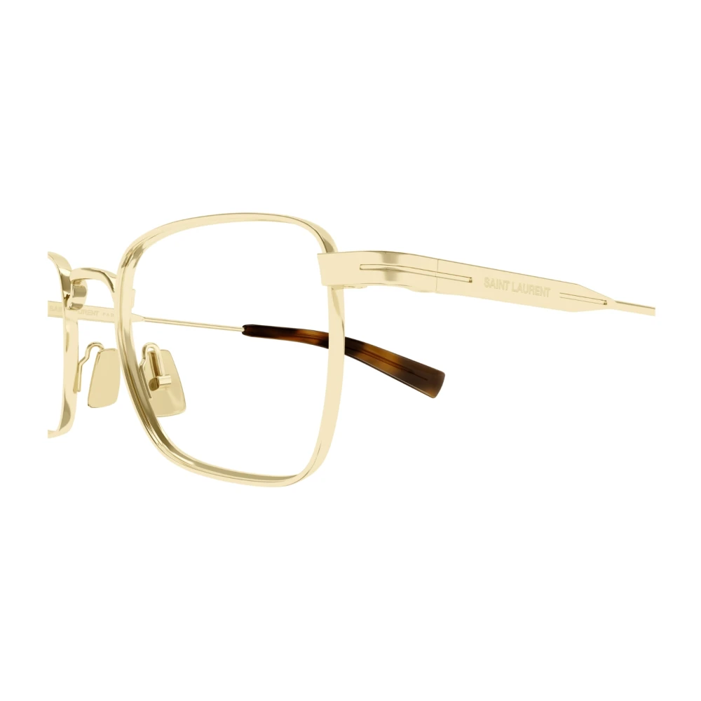 Saint Laurent Metalen montuur zonnebril Yellow Heren