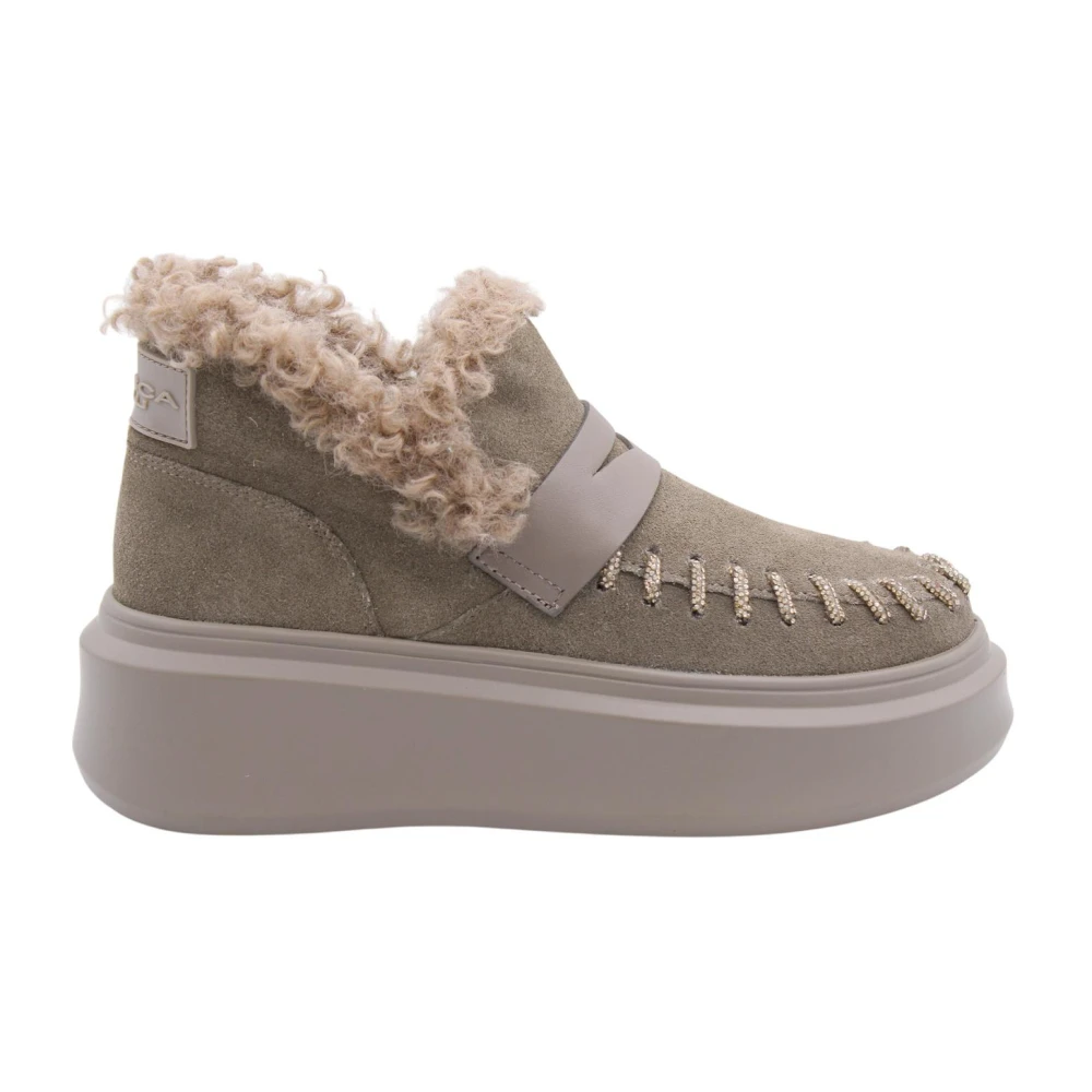 Tosca Blu Women's Beige Winter Boots, 5 Uk, Stylish Boot With Pioenroos Detailing
