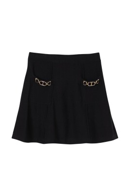 black-chain-knit-mini-skirt