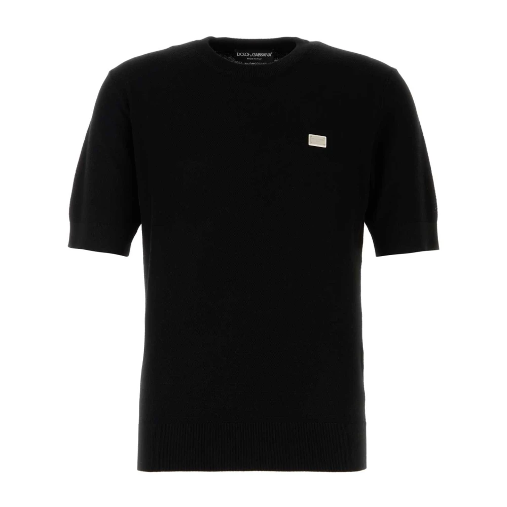 Dolce & Gabbana Klassiek Zwart Katoenen T-Shirt Black Heren