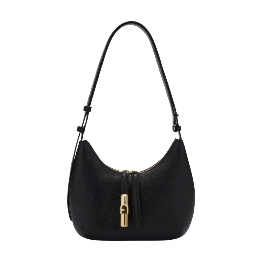 Furla Women's Black Goccia S Shoulder Bag - Shoulder Bags - One Size - Bags
