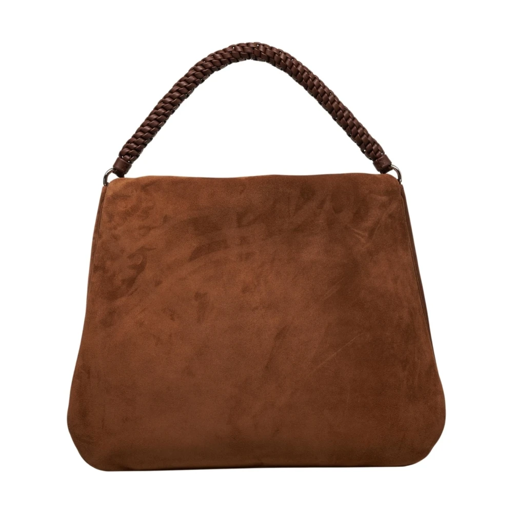 Orciani Bruine Schoudertas Stijlvol Ontwerp Brown Dames