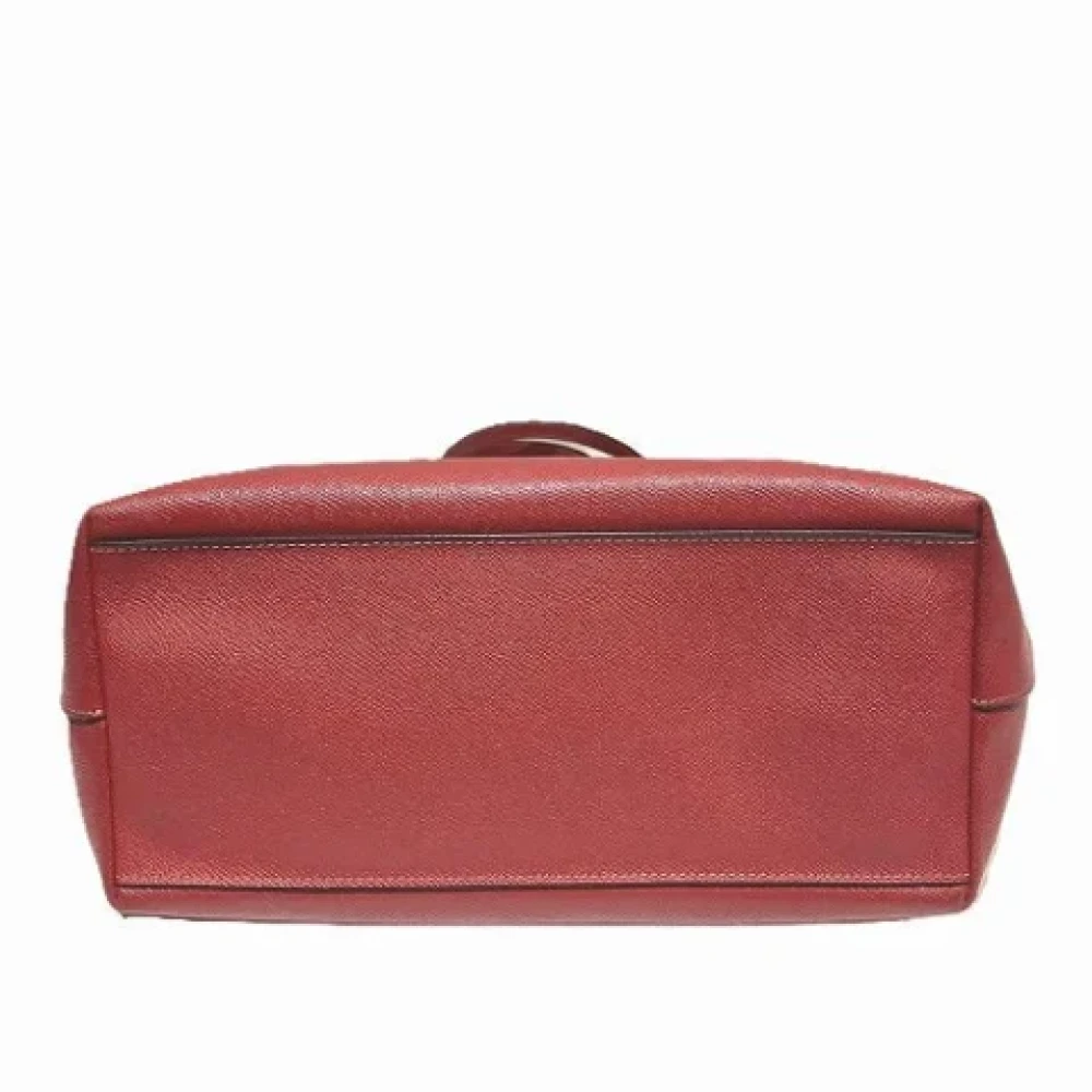 Coach Pre-owned Leather shoulder-bags Red Dames