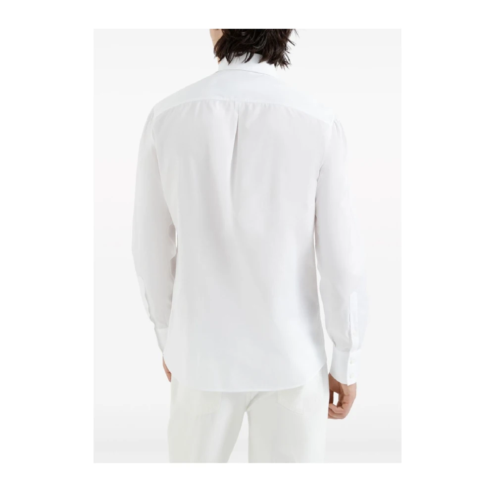 BRUNELLO CUCINELLI Witte Zakoverhemd Ss25 White Heren