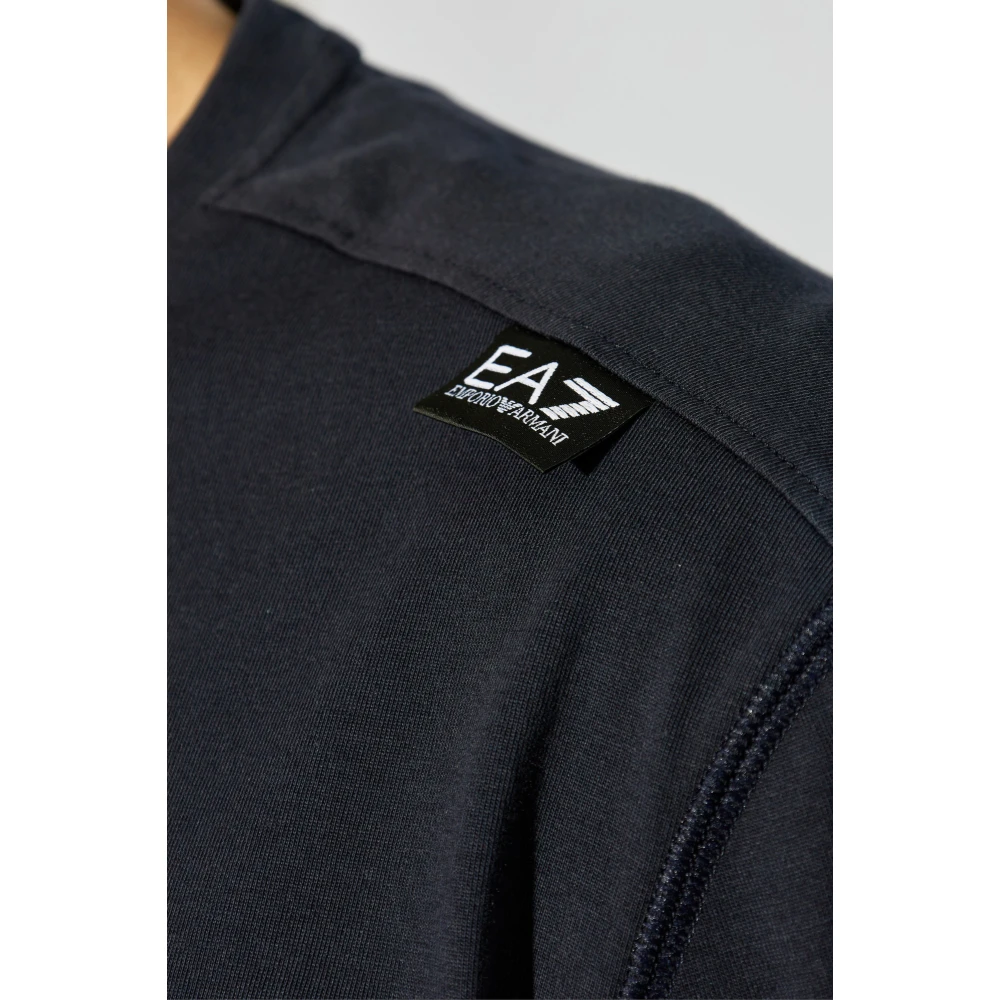 Emporio Armani EA7 T-shirt met logo Blue Heren