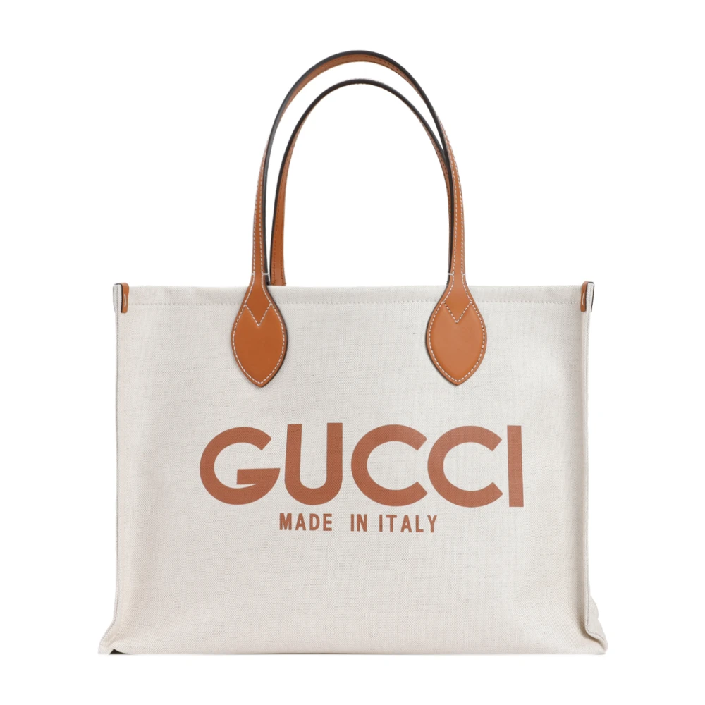 Gucci Logo Canvas Tote Bag Multicolor Dames
