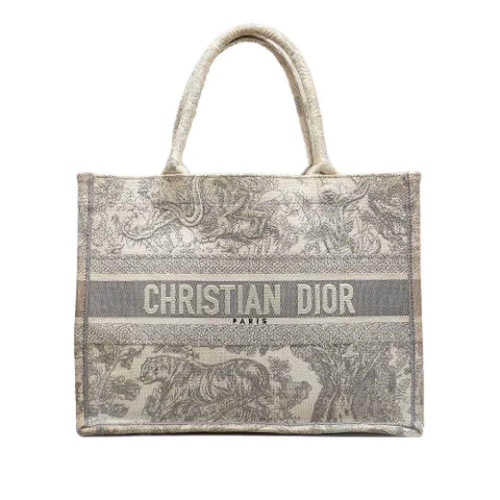 Dior Vintage Pre-owned Canvas dior-bags Gray Dames