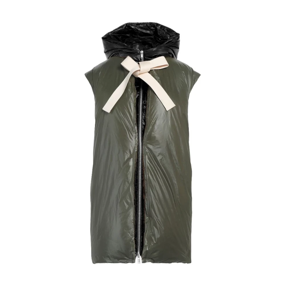 Jil Sander Groene nylonjas met donsveren Green Heren