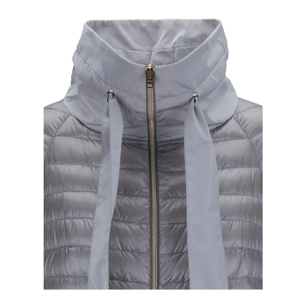 Herno Korte donsjas met hoge kraag Gray Dames