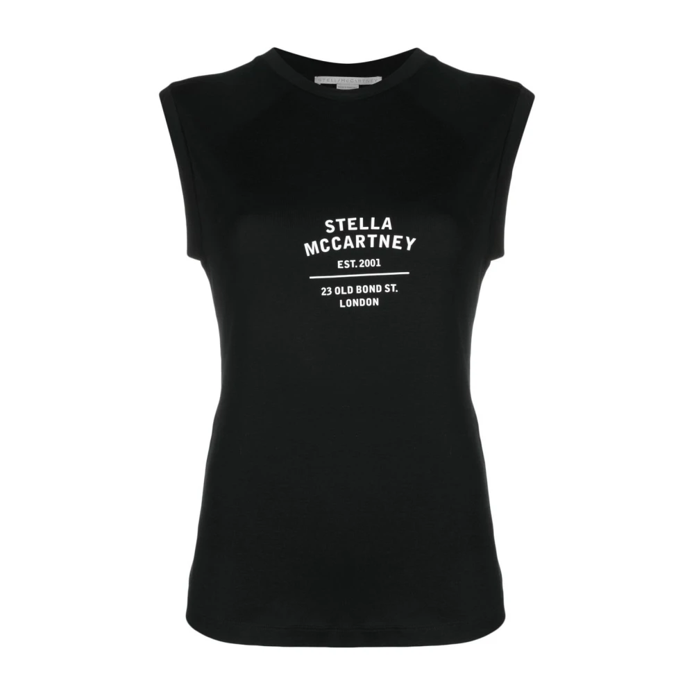 Stella Mccartney Logo-Print Tanktop Black Dames