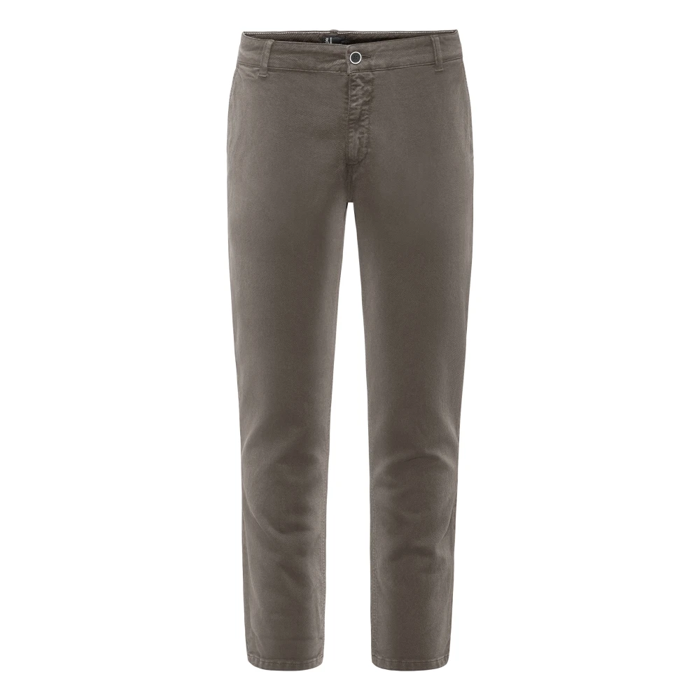 Bomboogie Men's Gray Slim Fit Chino Trousers - Chinos - W31 - Trousers