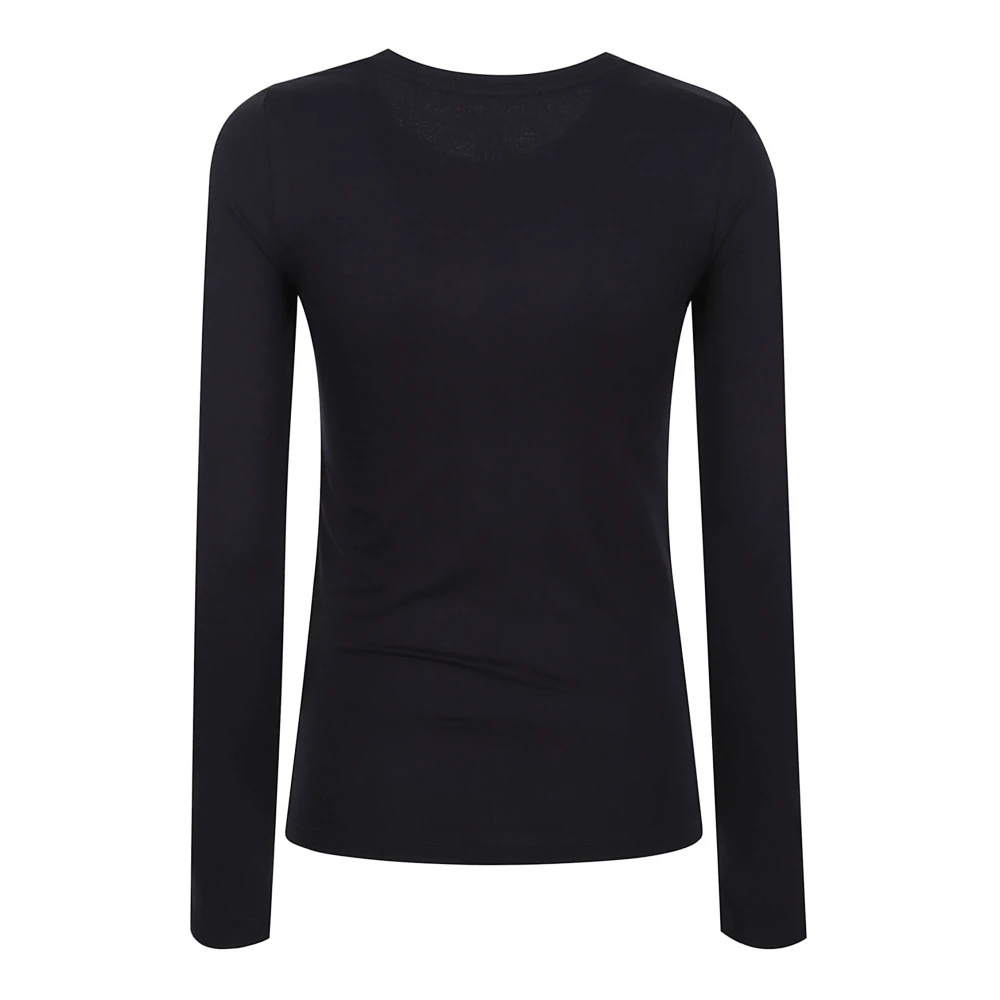 majestic filatures Blauwe T-shirts en Polos Viscose-Elastaan Mix Blue Dames