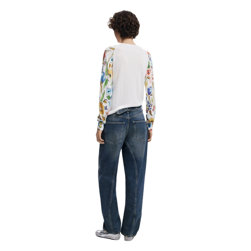 Desigual Lente Zomer Dames Sweatshirt Collectie White Dames