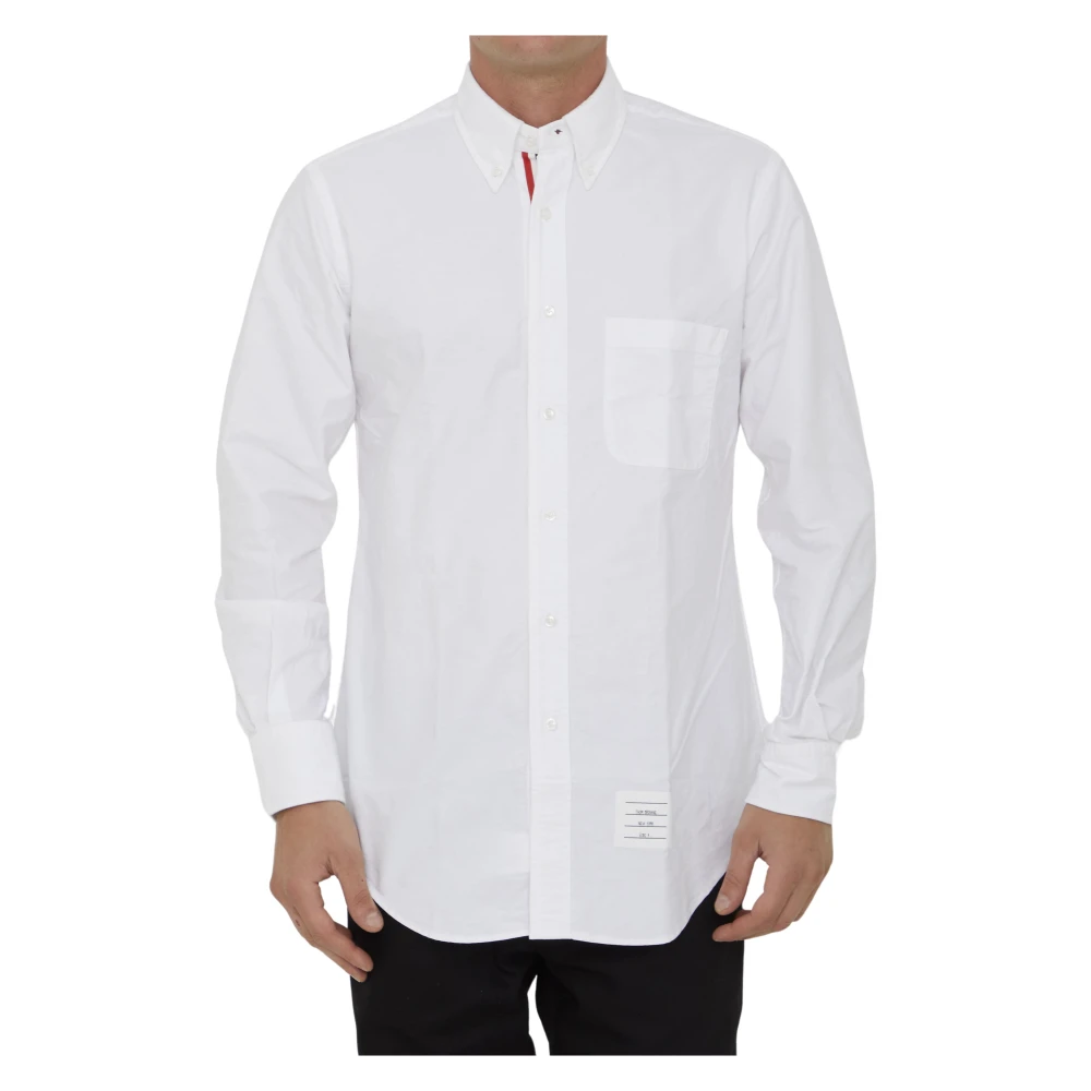 Thom Browne Witte Katoenen Overhemd met Modern Design White Heren