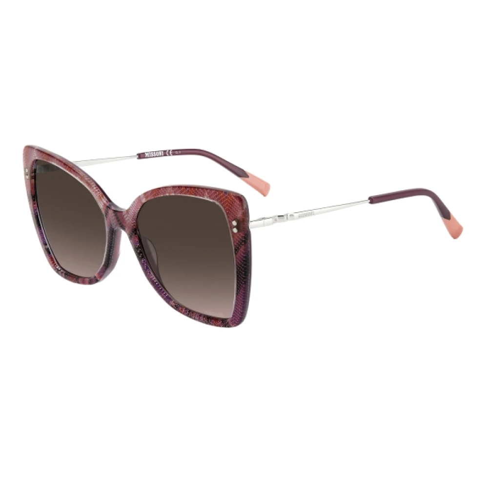 Missoni Women's Multicolor Sunglasses, 57 Mm, Pink And Purple Acetate Sunglasses