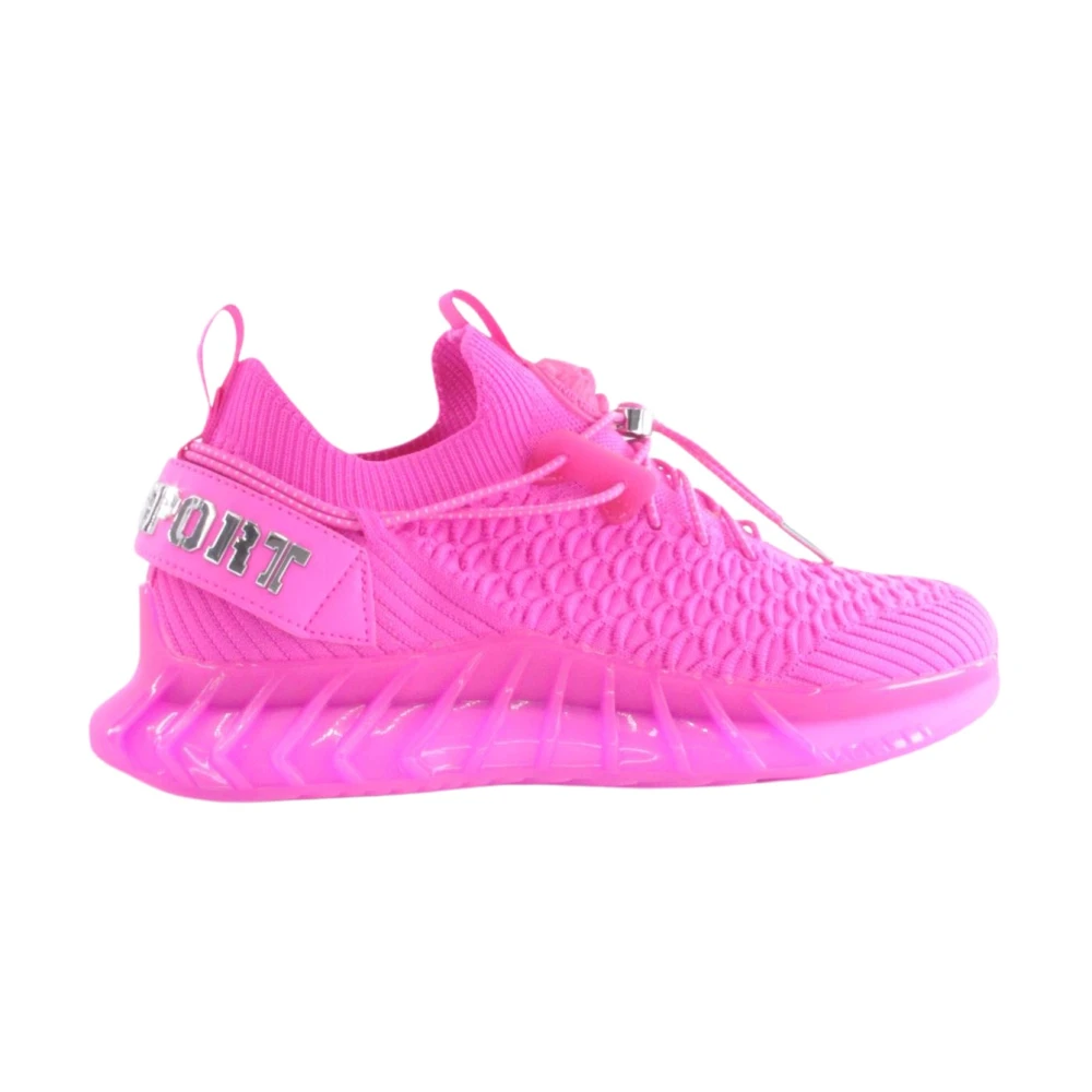 Plein Sport Fuchsia Sneakers för Aktiv Livsstil Pink, Dam