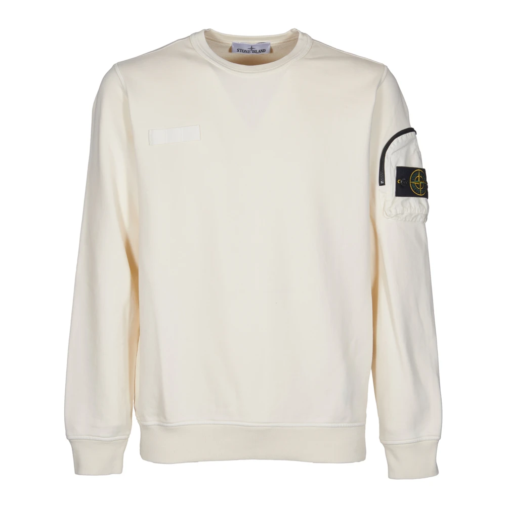Stone Island Ivoor Truien voor Stijlvolle Look Beige Heren