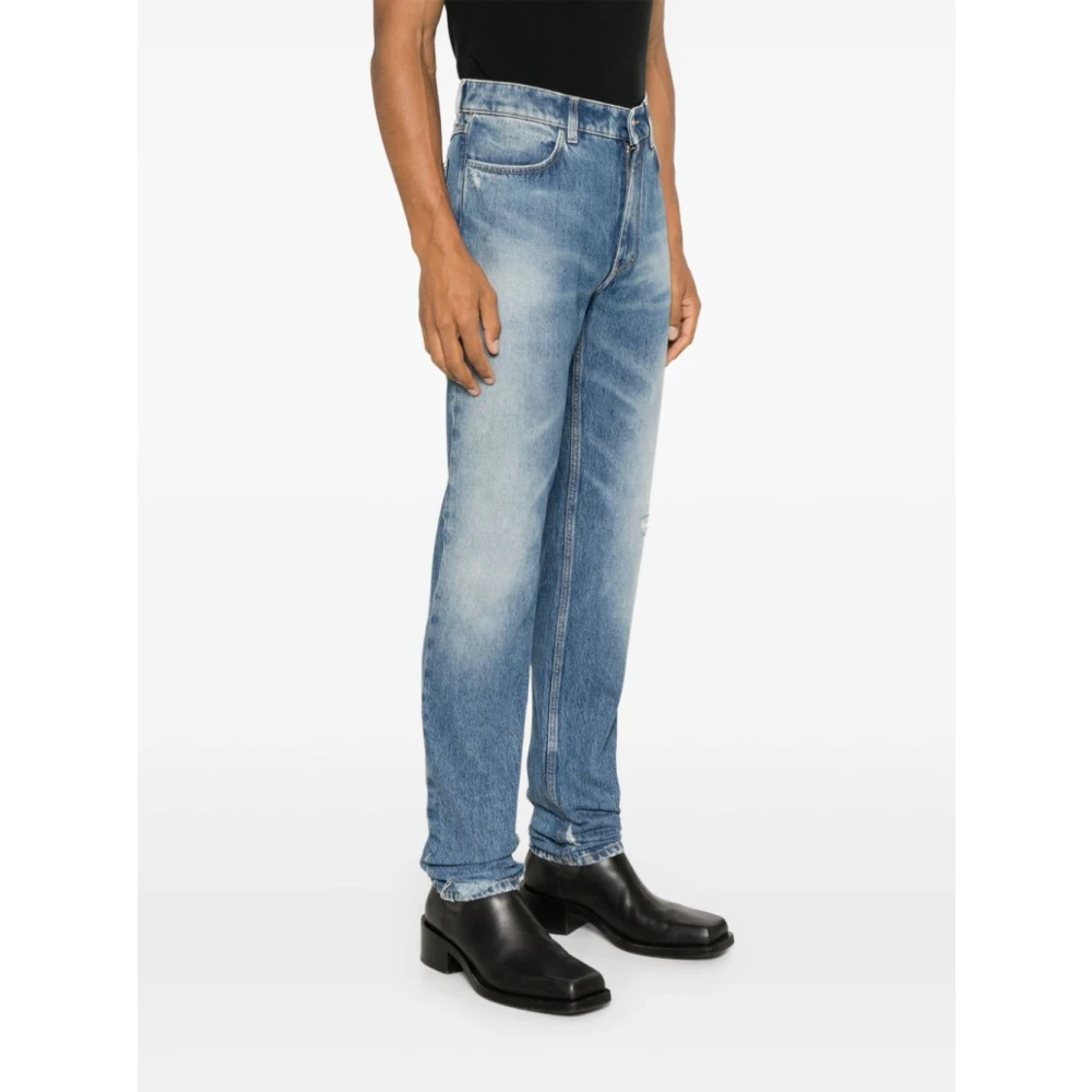 Givenchy Skinny Straight Fit Broek Blue Heren