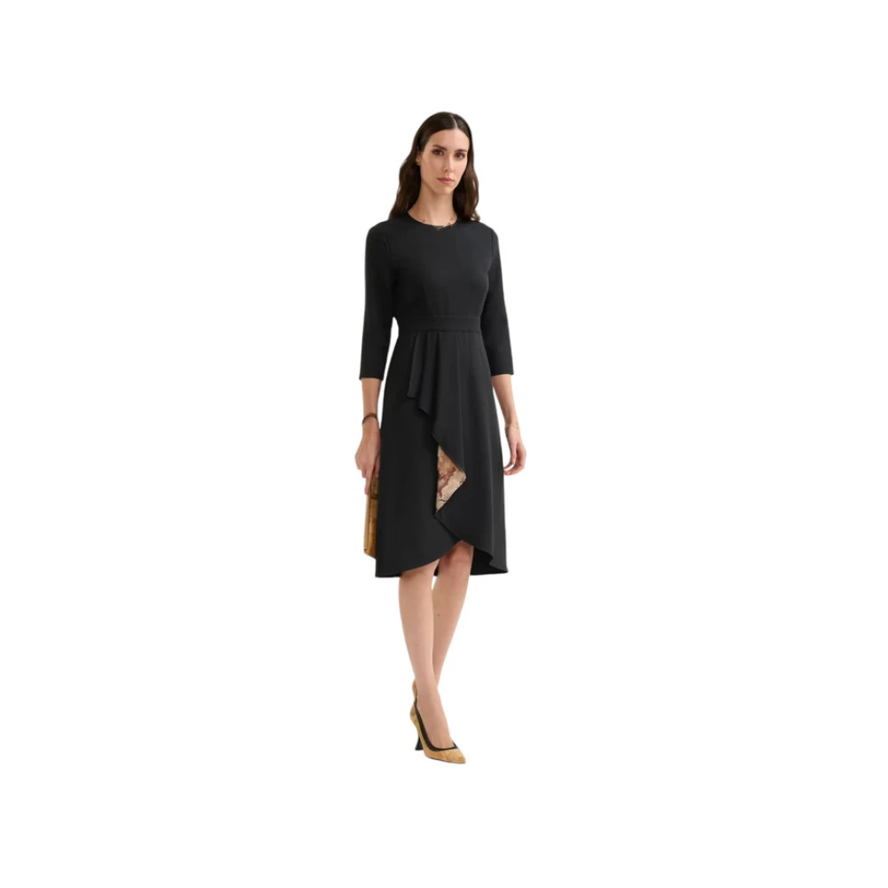 Alviero Martini 1a Classe Midi Jurk Black Dames