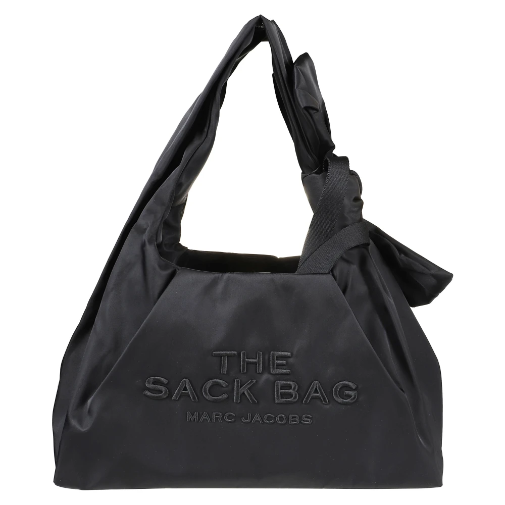 Marc Jacobs Black Shoulder Bags, Female, One Size, Bow Nylon Sack Bag