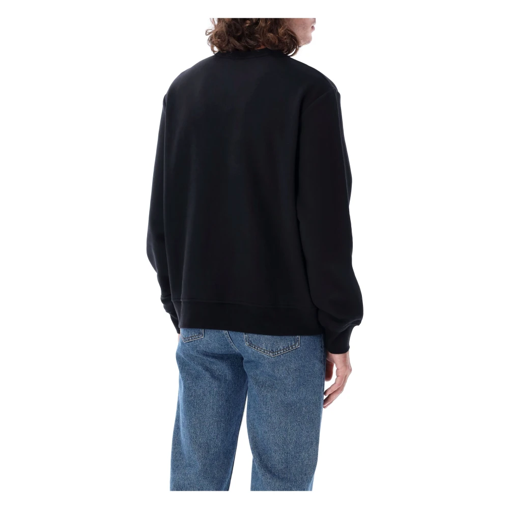 A.p.c. Zwart Wit Gebreide Kleding Sweat Box Black Heren
