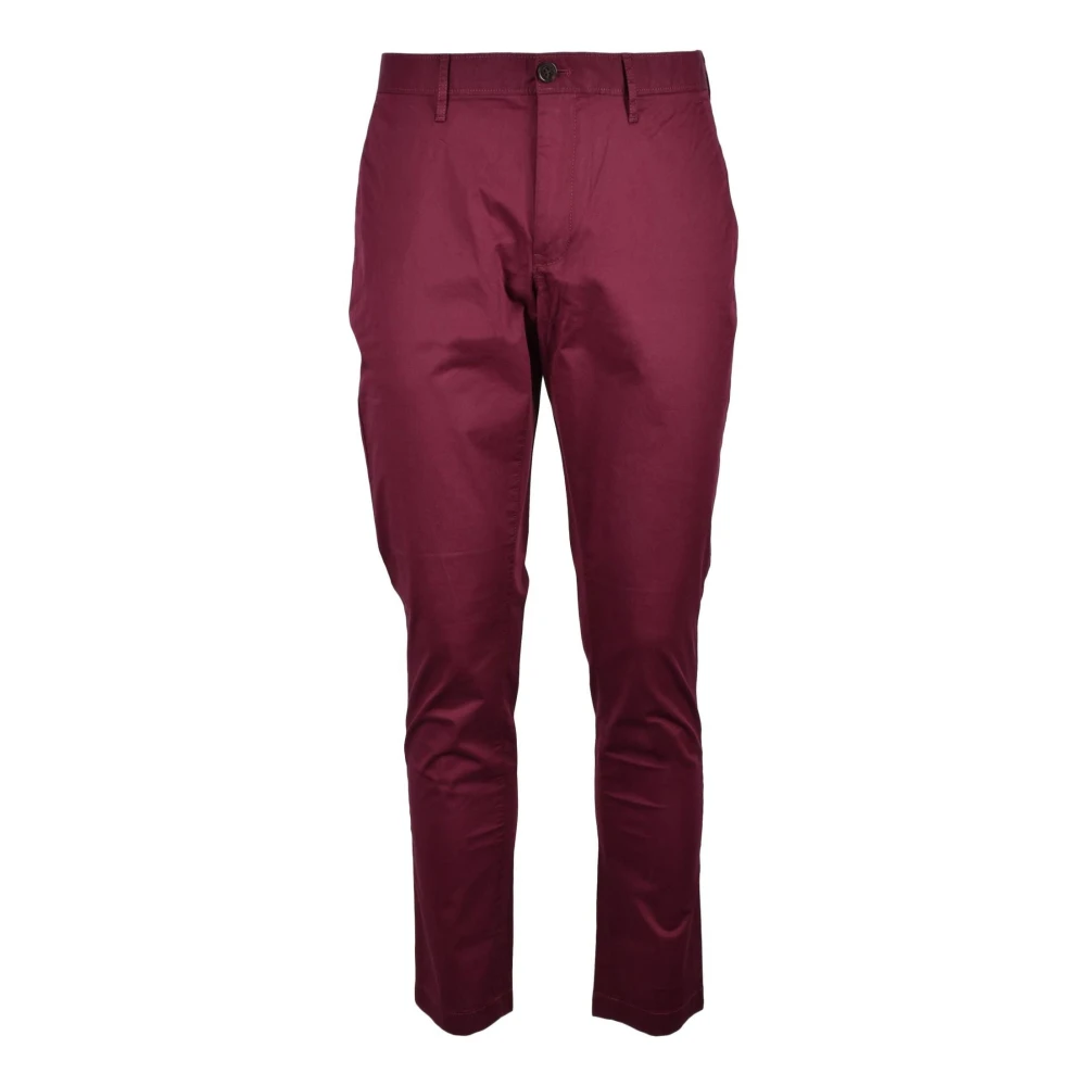 Michael Kors Katoenen Elastane Chino`s Red Heren