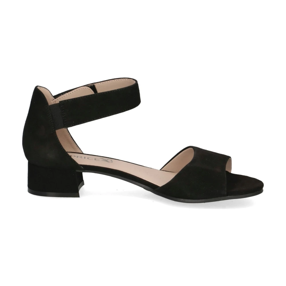 Caprice Women's Black High Heel Sandals, 5 Uk, Suede Casual Open Sandals