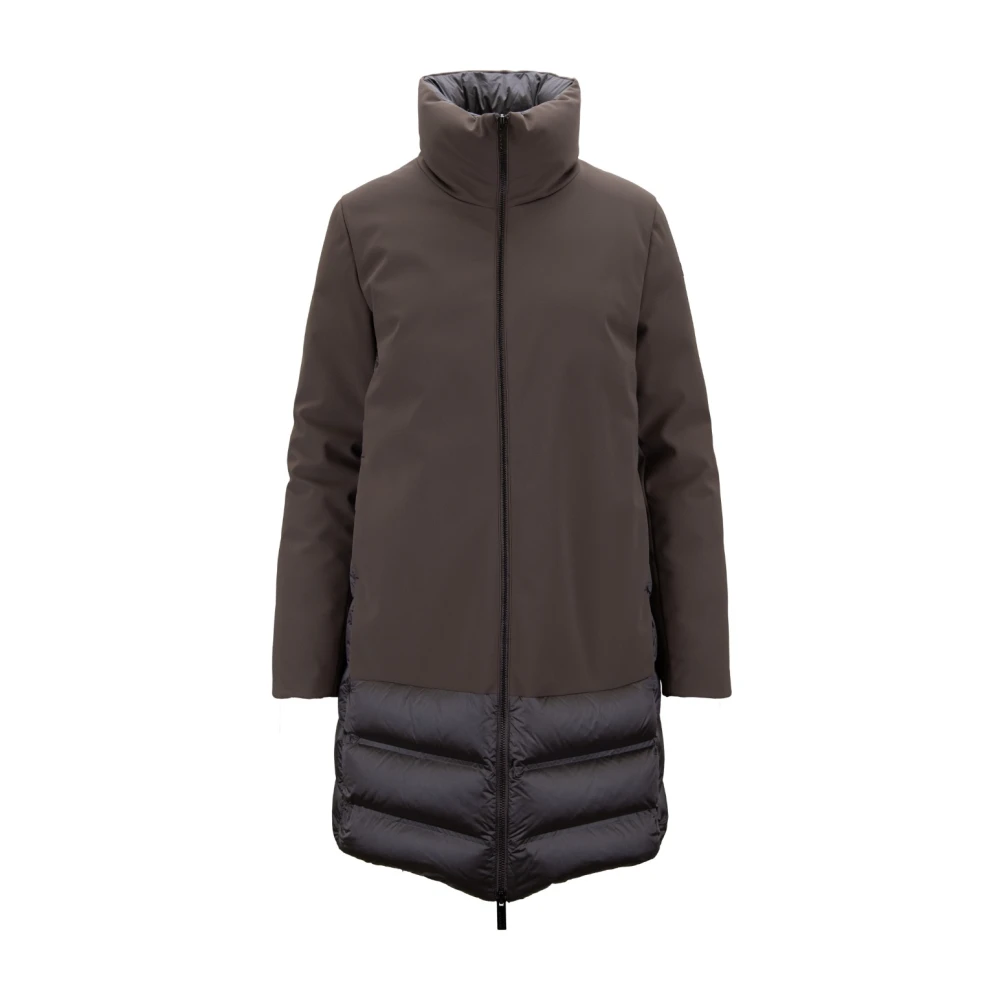 Rrd Brown Down Coats, Female, Xs, Women's Down Jacket With Zipper