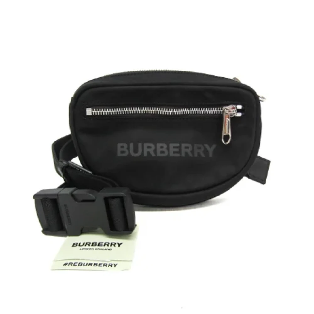 Burberry Vintage Pre-owned Nylon crossbody-bags Black Dames