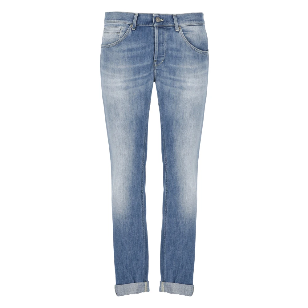 Dondup Blauwe Katoenen Jeans met Riemlussen Blue Heren