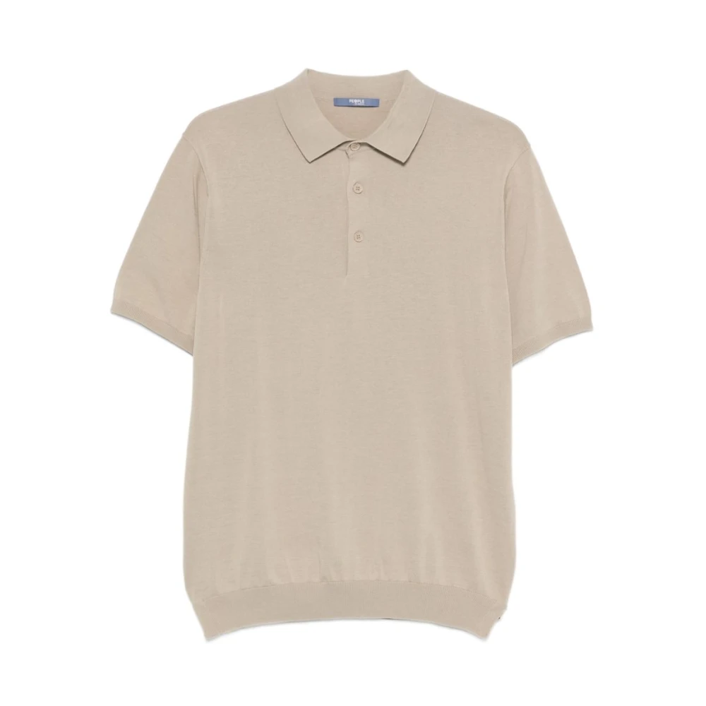 People Of Shibuya Beige Polo Shirts, Male, S, Jumpers