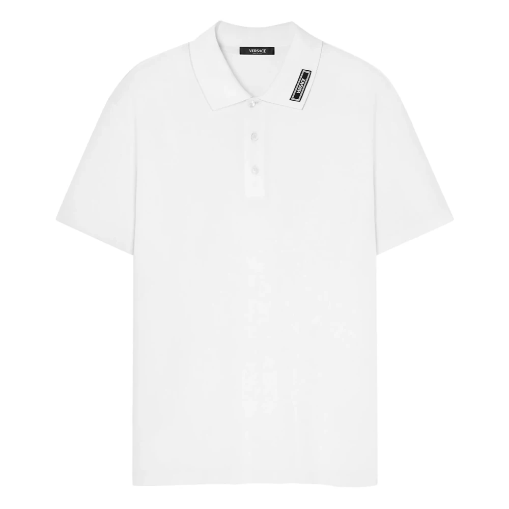 Versace Witte Polo Shirt White Heren