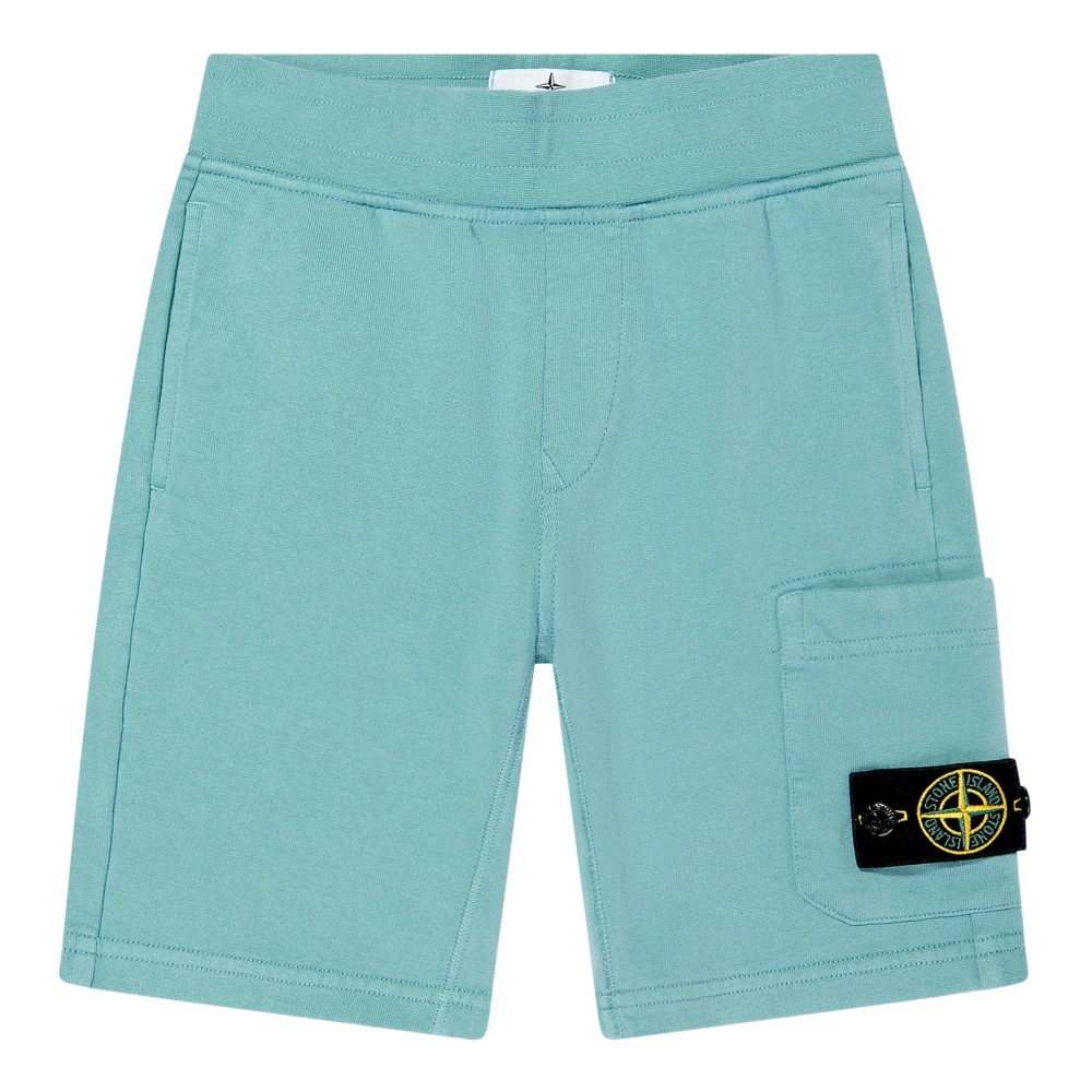 Stone Island Men's Blue Logo Pocket Shorts