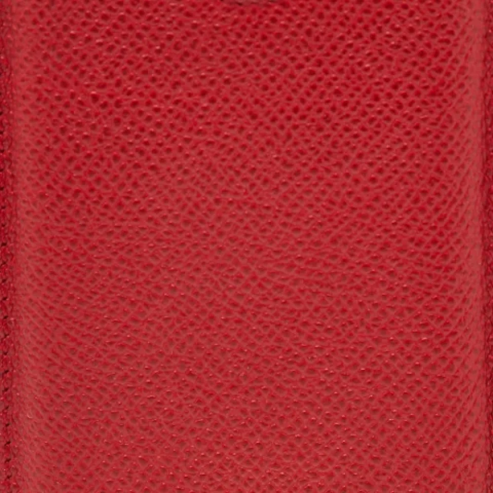 Dolce & Gabbana Pre-owned Leather home-office Red Dames