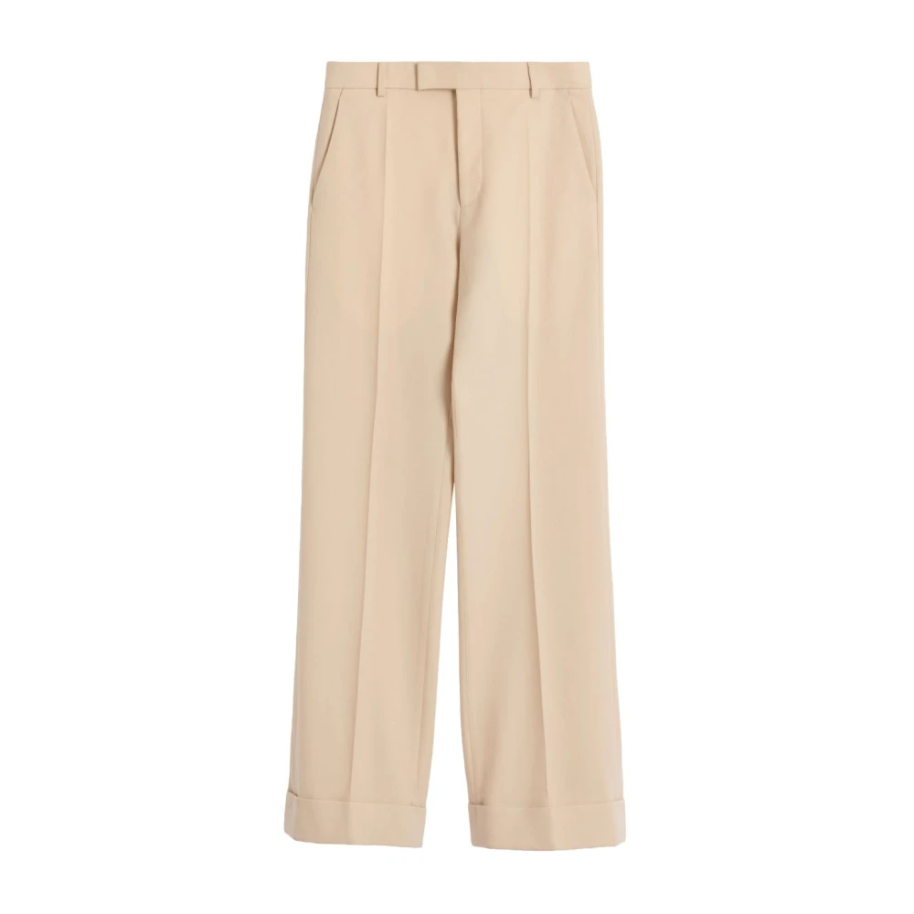 Valentino Garavani Formele Broek Beige Heren