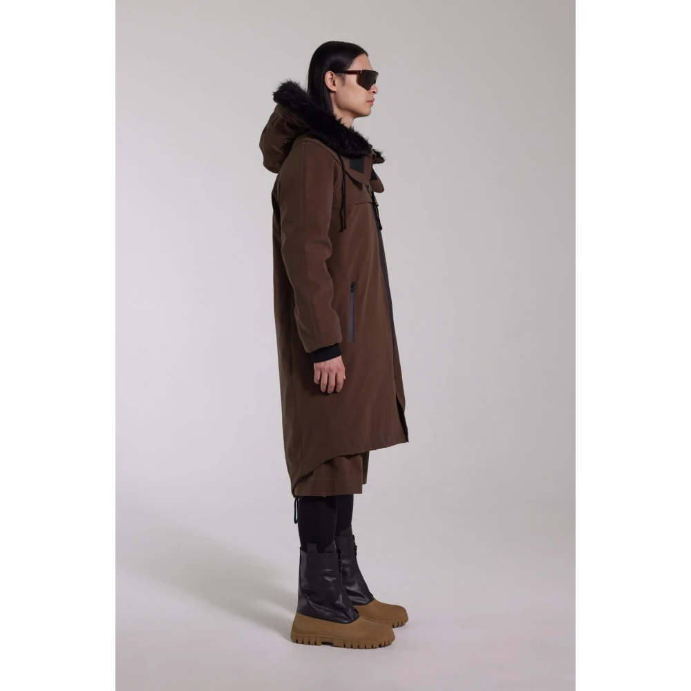 Stutterheim Waterdichte Matte Fishtail Parka Brown Heren