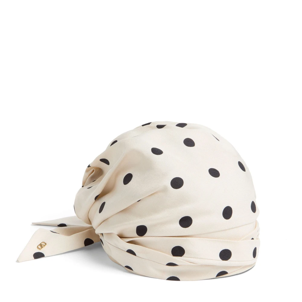 Valentino Garavani Witte Zijden VLogo Hoeden White Dames